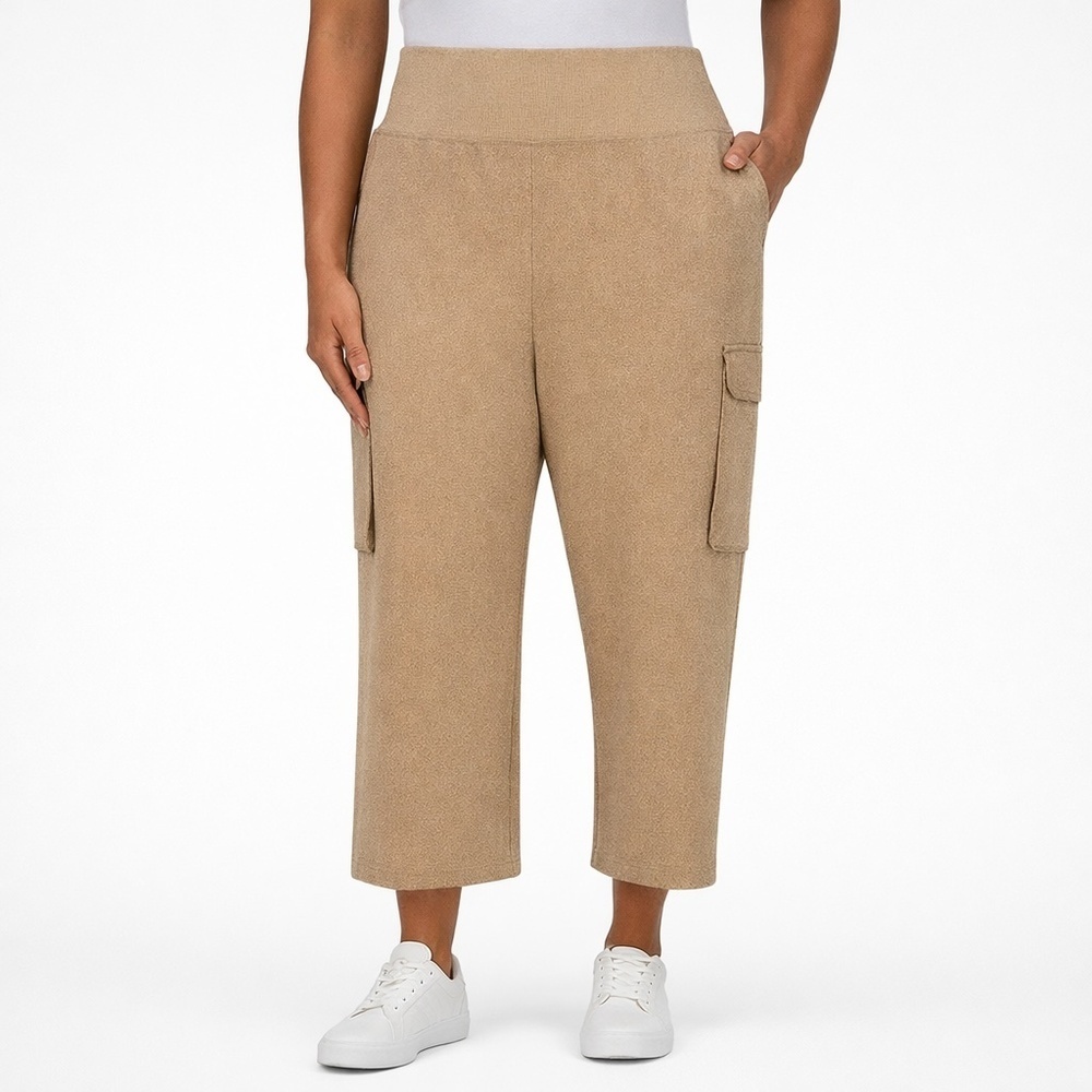 Sage Collective Women's XL Cargo Pants Tan a1837